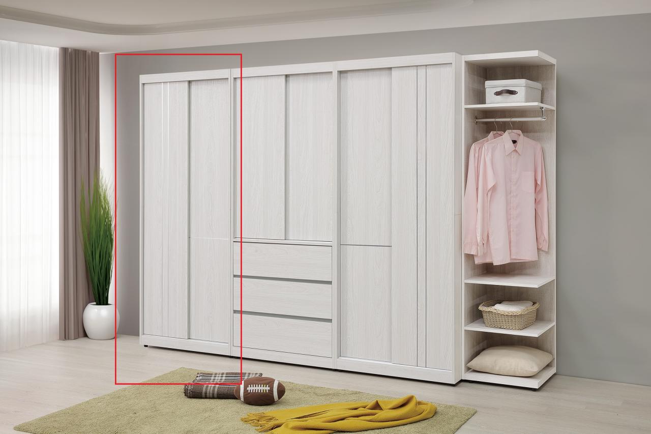 科琳2.7尺雙吊推門衣櫥